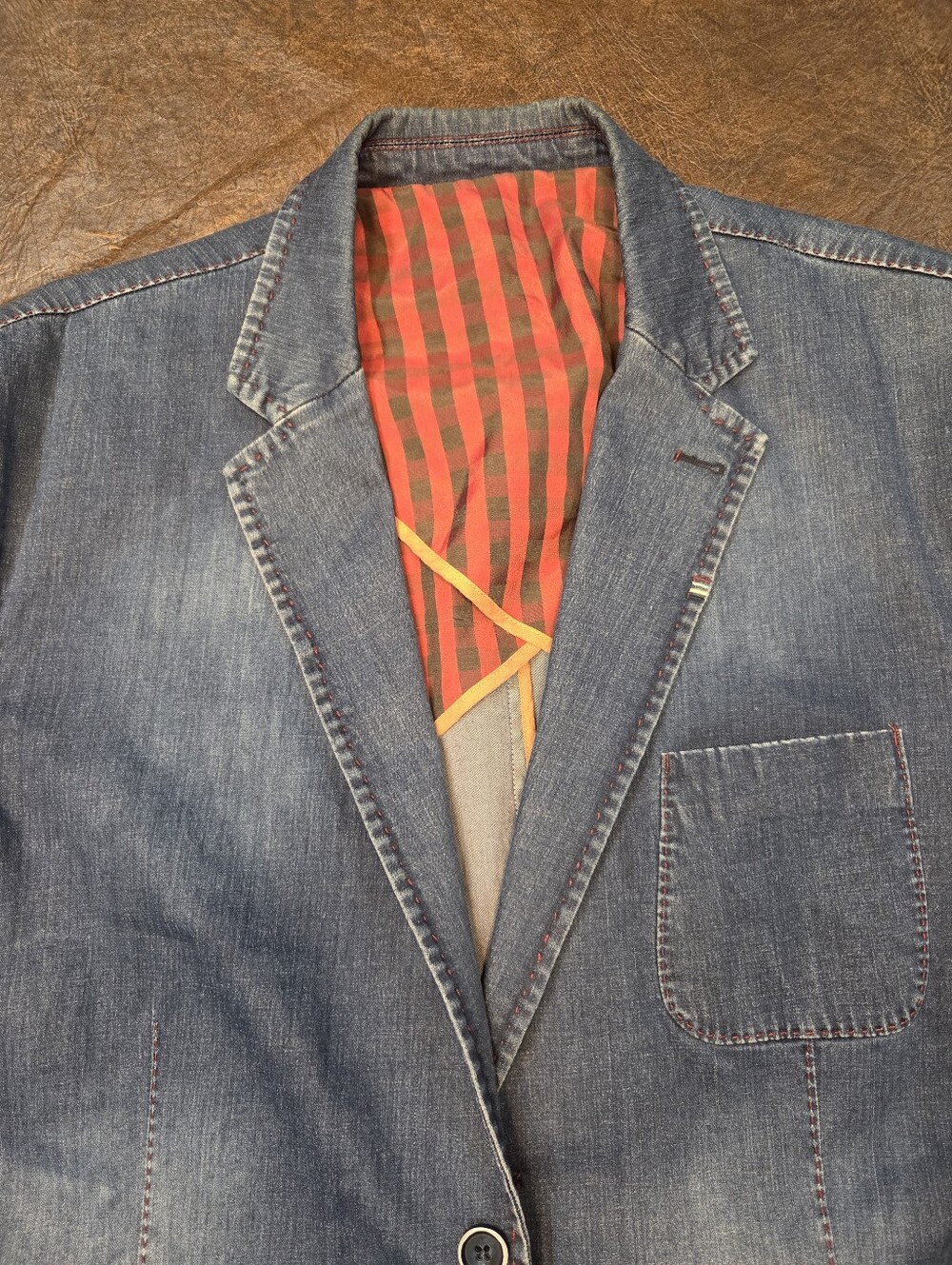 Men's 4XL International Laundry Denim Jacket - Picture 4 of 5